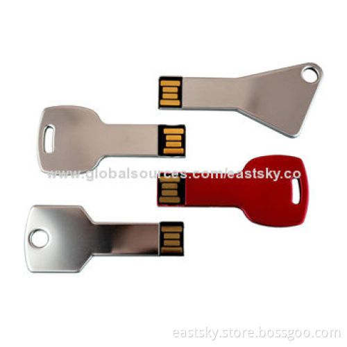 Key Style Thumb Drive, ESU-C09, Modeled as a Key, Laser Logos Accepted